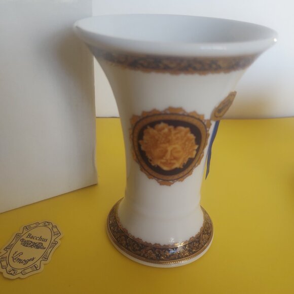 Bacchus Limoges Hand Painted Vase 5" - Picture 2 of 8